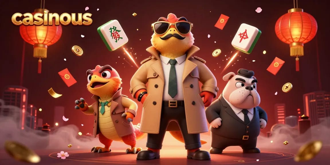 casinous showcases three cartoon raptors disguised as a tall player entering a VIP casino lounge