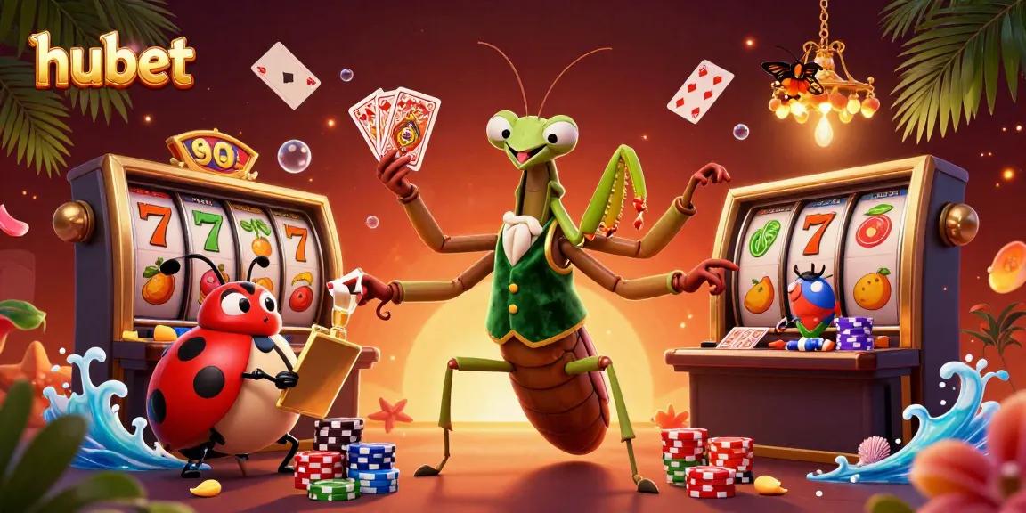 Experience thrilling slots at hubet with vibrant 3D characters and dynamic casino elements.