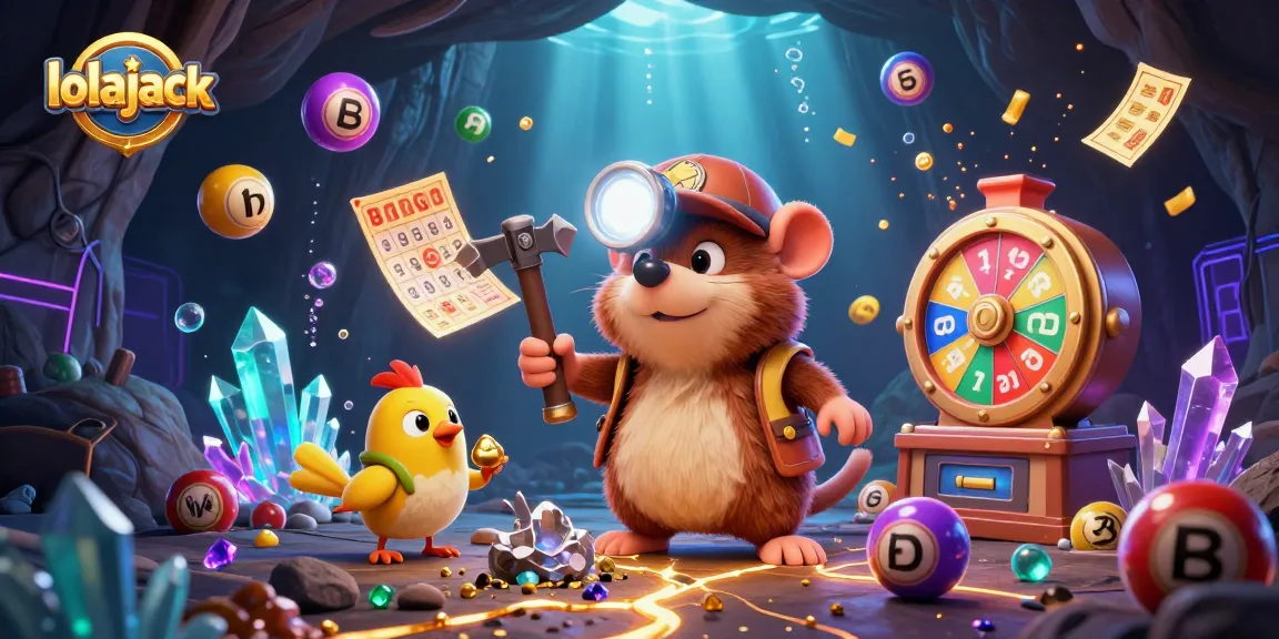 Engage in thrilling games at lolajack casino with a vibrant, dynamic treasure scene.