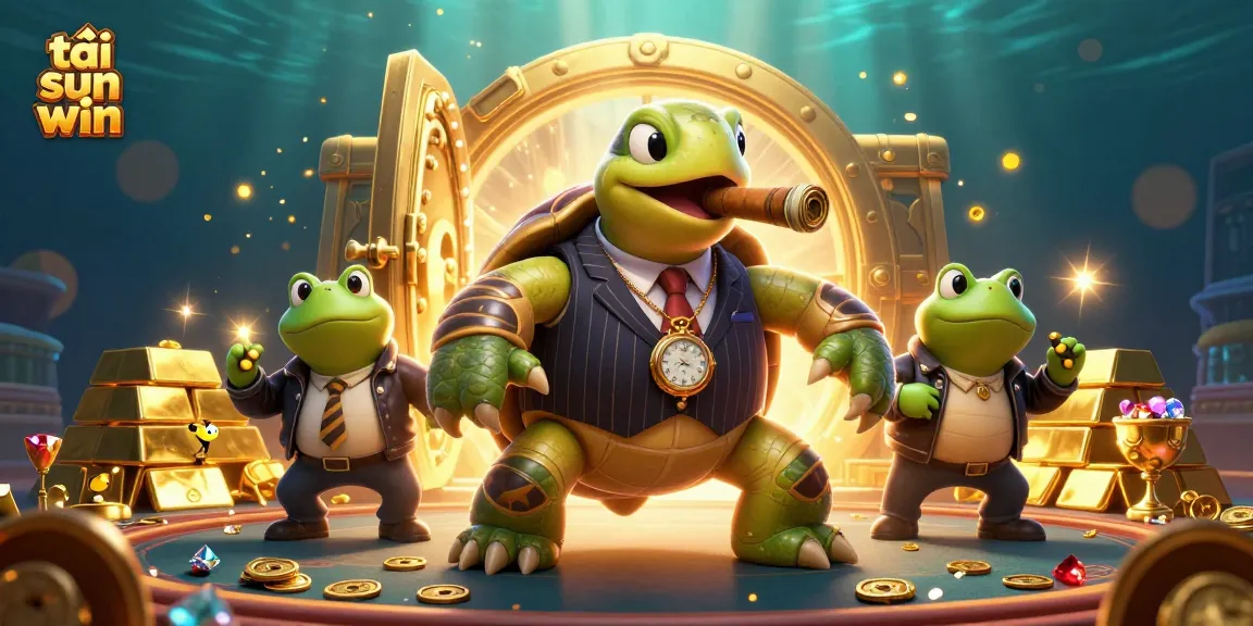 Experience the thrill of tải sun win with dynamic casino elements and characters in a lively scene.